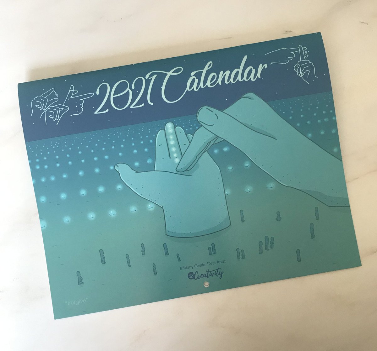 britcastle's tweet photo. Now 2021 calendar is available on my website. Excited, it looks beautiful. Plus, this has asl every holiday and event. The last page has ASL lesson for every artwork series monthly. https://t.co/49ZXyyBgHE https://t.co/nSzriZ4Fhh