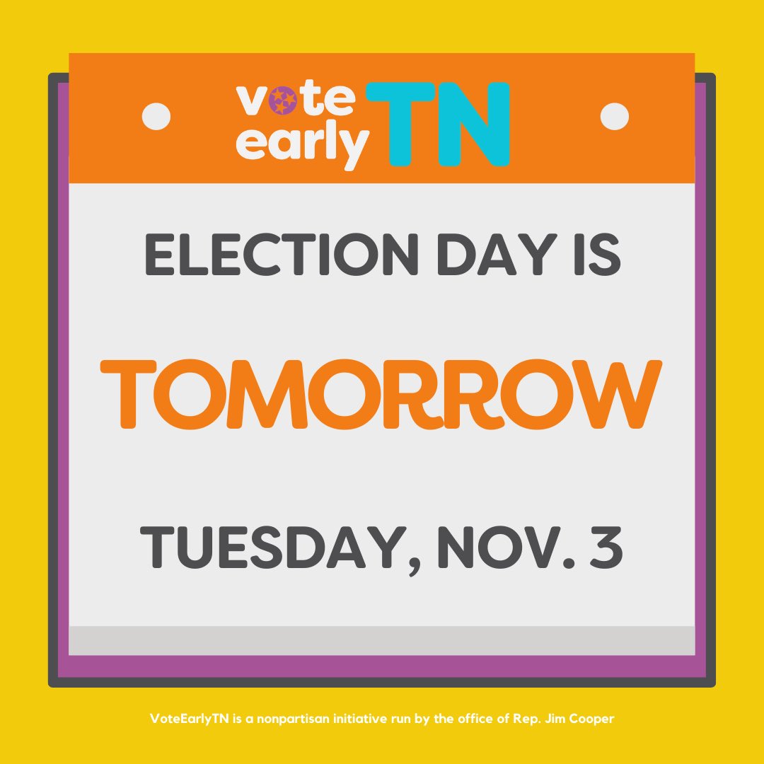 It’s Election Eve! What’s your plan for tomorrow? If you still haven’t voted, don’t forget to lay out your mask, comfy shoes, and photo ID before you go to bed...