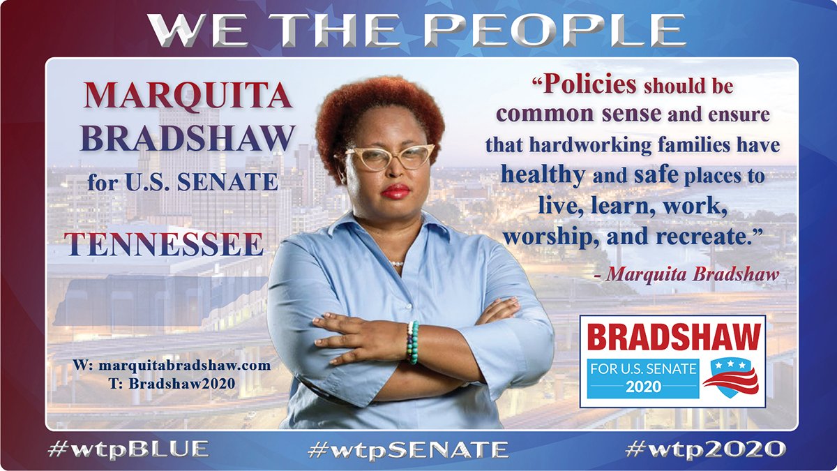 When the stars align 🌟 & everything is just right... a candidate like 

TN .@Bradshaw2020
U.S. Senate

Comes along to fight for

📣 Healthcare
📣 Education 
📣 Climate Chg

Marquita Bradshaw believes in science.

#VoteBlue
#wtpSenate
#wtpBlue