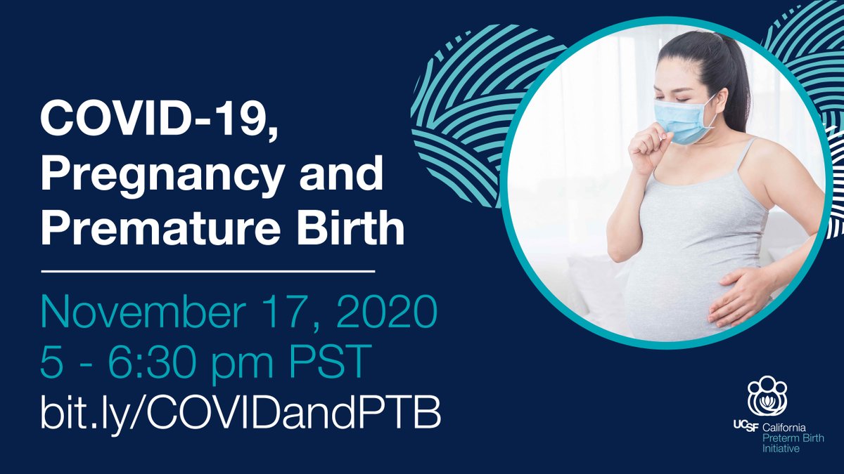 JOIN US (11/17 @ 5 PM PST) as we address unanswered questions about how COVID impacts birth outcomes. Researchers from <a href="/PriorityStudy/">PRIORITY study</a>, #EMBRACEstudy, @SACRED_PREM_OB, COVID-19 Hospital Restrictions study, &amp; <a href="/hopecovid19/">HOPE COVID-19</a> will share their emerging insights. bit.ly/COVIDandPTB