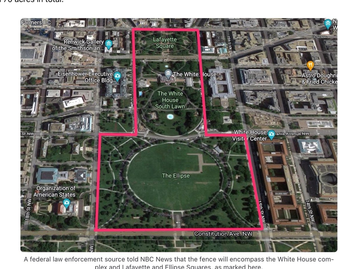 Advocacy_Edge's tweet photo. Trump's big beautiful "fence" #4 being erected today around the White House and the deployment of troops on WH grounds tells us all we need to know about his intentions. https://t.co/r7tHvLbRa2