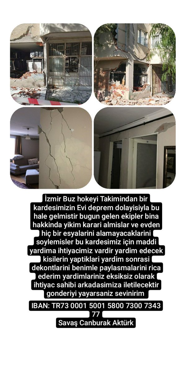 Yayabilirseniz sevinirim #izmirdeprem