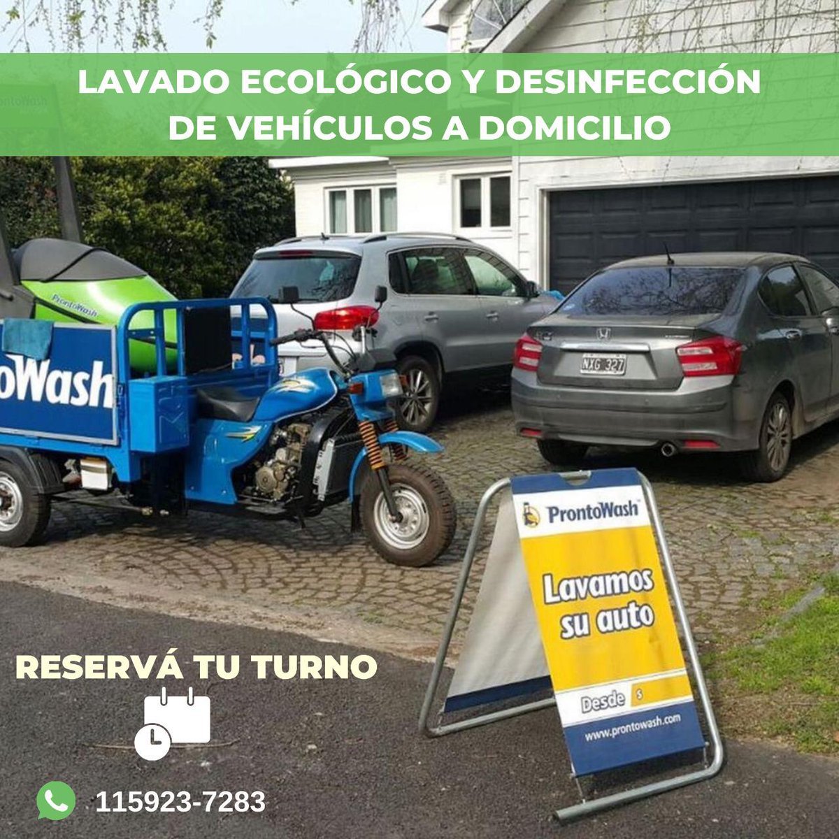Sanloreamerica's tweet photo. ✊🤔¿Necesitas lavar tu auto?
🥳 Tenemos tu solución #ProntoWash ‼️
🔷Lavado 🔷 Desinfección 🔷 y mucho más . Saca tu turno 👇 #SanLorenzo https://t.co/w2nzIe5vIT