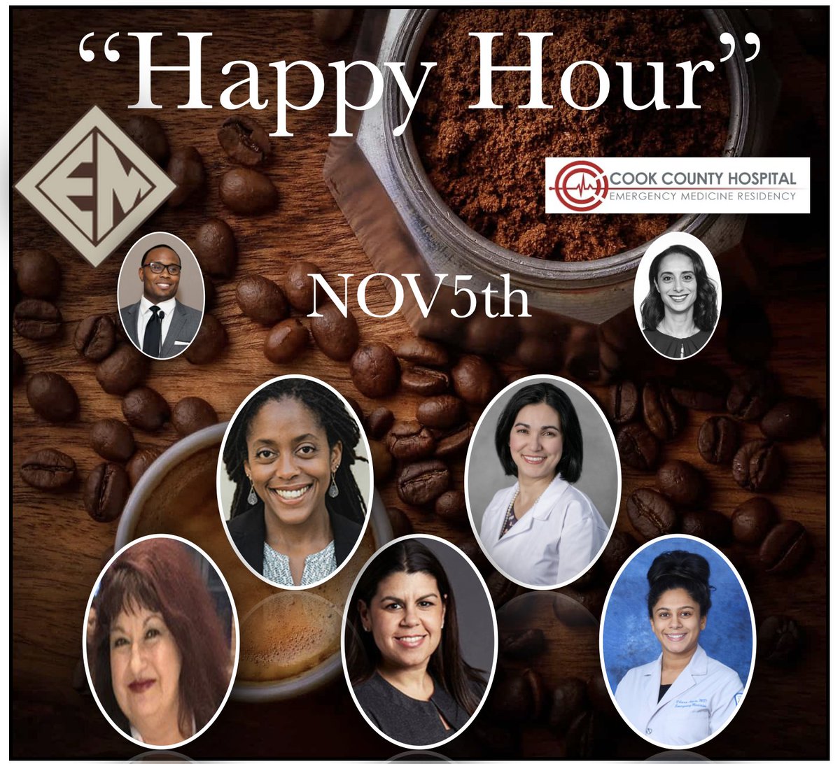 DrChrisER's tweet photo. Nov 12th @UICBrownCoat Health Justice symposium
Nov 5th 5PM meet the presentors
@DharaAminMD
@KhamaEnnis
@darakass
@DrLISAMORENO1
@DraCoquiMD

Register below 

https://t.co/gea5YyeNnX

#emergencymedicine 
#socialem
#EMBound 
#MedTwitter 
#MedStudentTwitter https://t.co/7P6NOnHML7