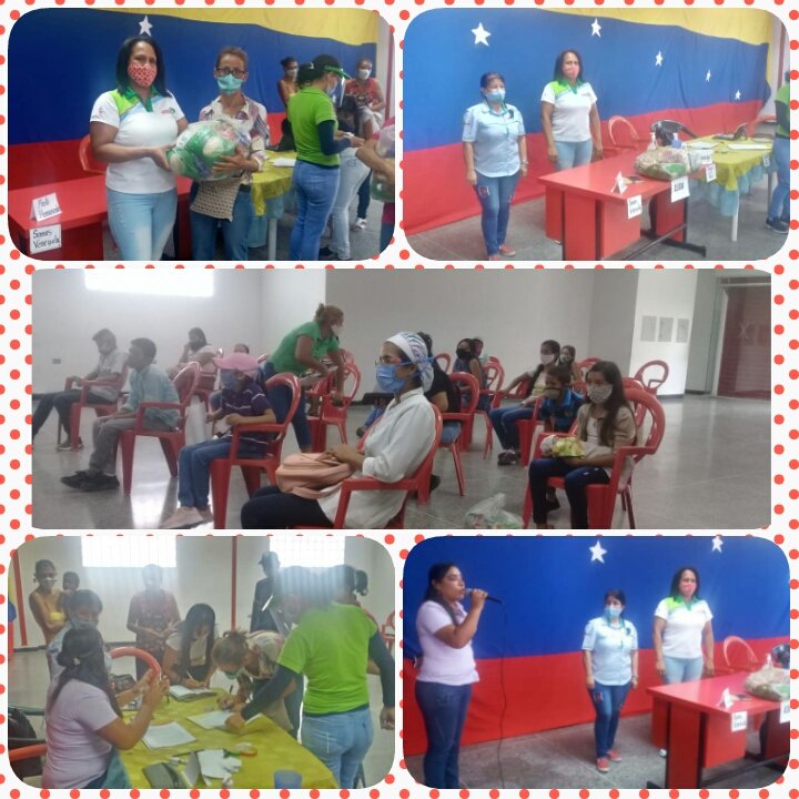 Gracias a la Gestion de nuestros lideres Revolucionarios Alcalde <a href="/ARGENISPollo/">ARGENIS GARCIA</a> y la Primera Combatiente #MariaGíl hoy se hizo entrega de bolsas de alimentos del programa INN a las familias beneficiadas.Con el apoyo de las Mujeres Guerreras de UNAMUJER y FUNDACION DEL NIÑO.