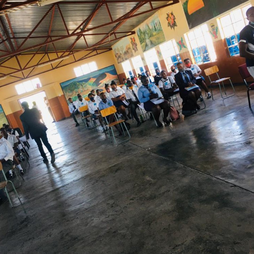 NUST_MPESS's tweet photo. Thank you to our Executive team and NUST-MPESS members for cordially representing our society NUST-MPESS and the whole NUST institution at large at Fridrich Awaseb Secondary School in Grootfontein. Congratulations for successfully executing your task. https://t.co/oLVQUkq7sv