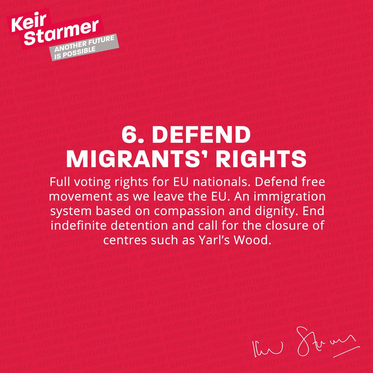 6) Defend Migrants’ Rights
