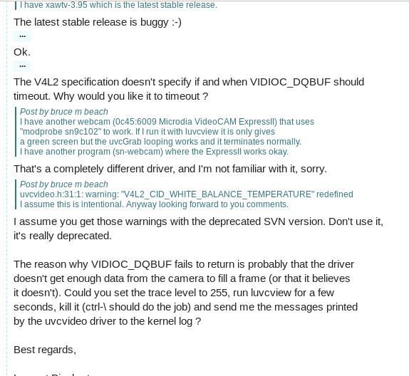 fcassia's tweet image. Suddenly Mass Extinction looks enticing...
#Linux #Video4Linux #V4L2 #bugs