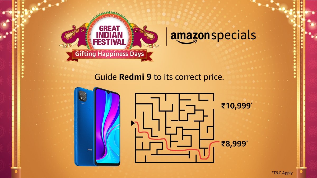 Jet_Cherry's tweet image. ₹ 8,999*

#AmazonSpecialsRedmiNote9
#AmazonGreatIndianFestival
@amazonIN