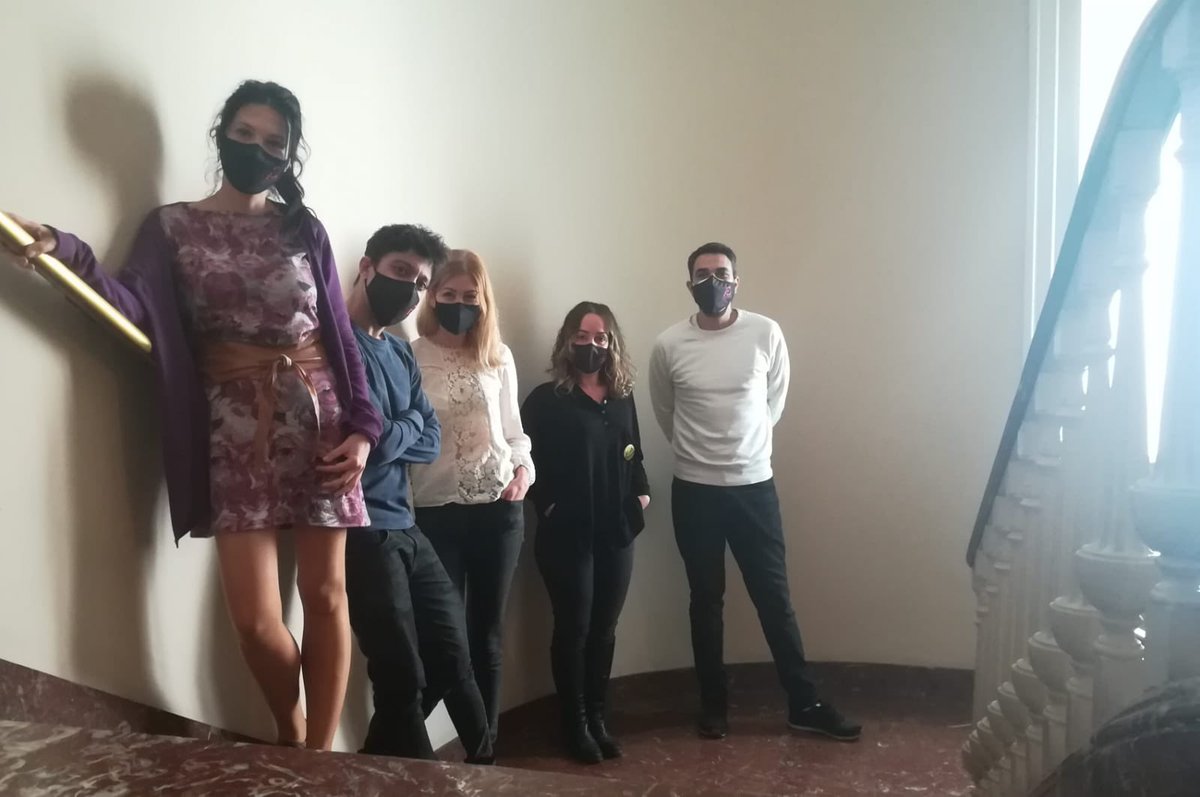 TeatreEscalante's tweet photo. Reunió de treball de les treballadores de la delegació de teatres amb la seua diputada @gtellocompany, amb els representants de l'@AAPV, sindicat d'actors i actrius professionals valencians #RamonRodenas i #CarlosAmador @Culturadival https://t.co/y68tQWnbfY