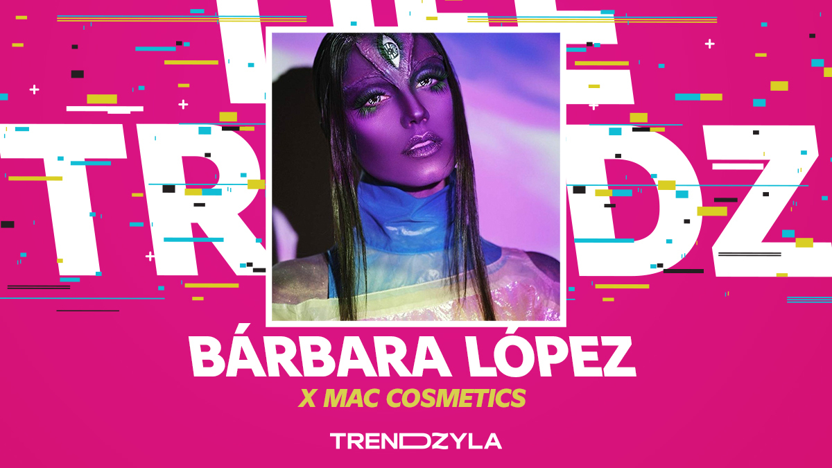 trendzyla's tweet photo. @barbara_lopez21 lideró las tendencias por un momento con el #BárbaraXMac debido a su colaboración con la marca M·A·C Cosmetics en un promocional de #Halloween donde la actriz mexicana lució un look muy alocado de ¿alien? ¿avatar? ¡Qué buena colaboración! #Makeup #LifeTrendz https://t.co/eN59eGfc5x
