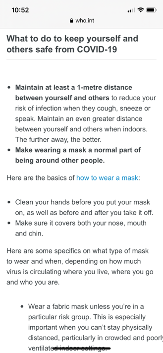 6/x To remind myself about  @WHO statements on COVID prevention, I also went back to look. Their “advice for the public” from Oct. 13 recommends to avoid “inadequately ventilated spaces” where “respiratory droplets or aerosols” spread more efficiently.  https://www.who.int/emergencies/diseases/novel-coronavirus-2019/advice-for-public