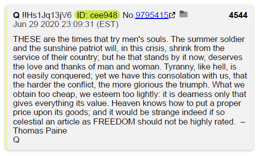 4.56 IMPORTANT TO REMEMBEROBA/\\/\\A "chose" [RENEGADE] as his US[SS] code nameLawless Now factor in Killary's [SS] code name [EVERGREEN]Are you smelling the [serpent's] sulfur yet???I truly understand why they can't disclose a lot of this stuff nowCLAS 1-99