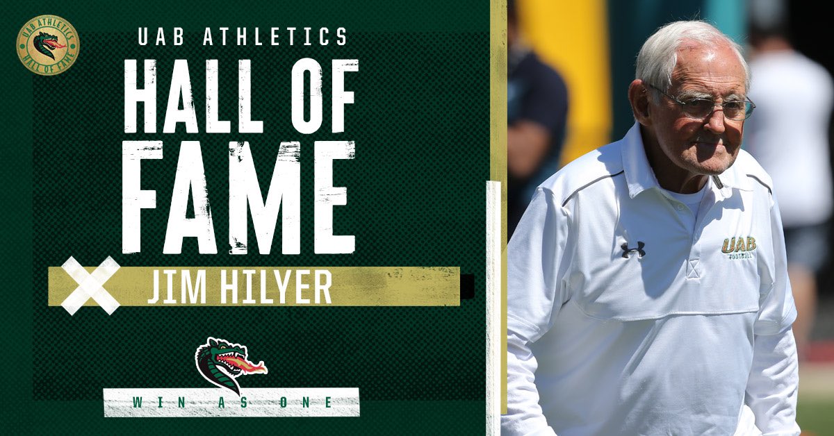 UAB_Athletics's tweet photo. 🏅 𝓗𝓪𝓵𝓵 𝓸𝓯 𝓕𝓪𝓶𝓮 𝓘𝓷𝓭𝓾𝓬𝓽𝓮𝓮 𝓙𝓲𝓶 𝓗𝓲𝓵𝔂𝓮𝓻 🏅

Dr. Jim Hilyer has been named to the UAB Athletics Hall of Fame Class of 2020‼️

🔗: https://t.co/1CkXMPgdgD https://t.co/x1RY0SxB3H
