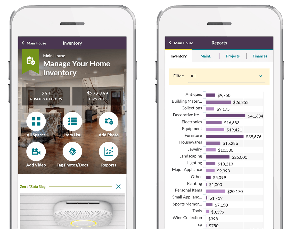 HomeZada's tweet photo. Homeowners: Want to track the contents of your home for estate purposes? HomeZada provides this capability to all its customers. 
➡️ https://t.co/Lc78W8Vvv0 

#estateplanning
#homeinventory
#digitalhomebinder https://t.co/h5RCkLrBVp