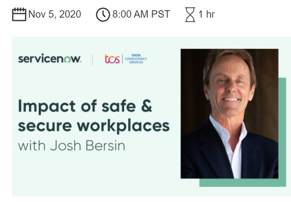 Worried about the election?  Join me Thursday as we discuss how to build resilience in a post-pandemic market: safety and security in the workplace, with <a href="/servicenow/">ServiceNow</a> and <a href="/TCS/">Tata Consultancy Services</a> gateway.on24.com/wcc/eh/1800532…