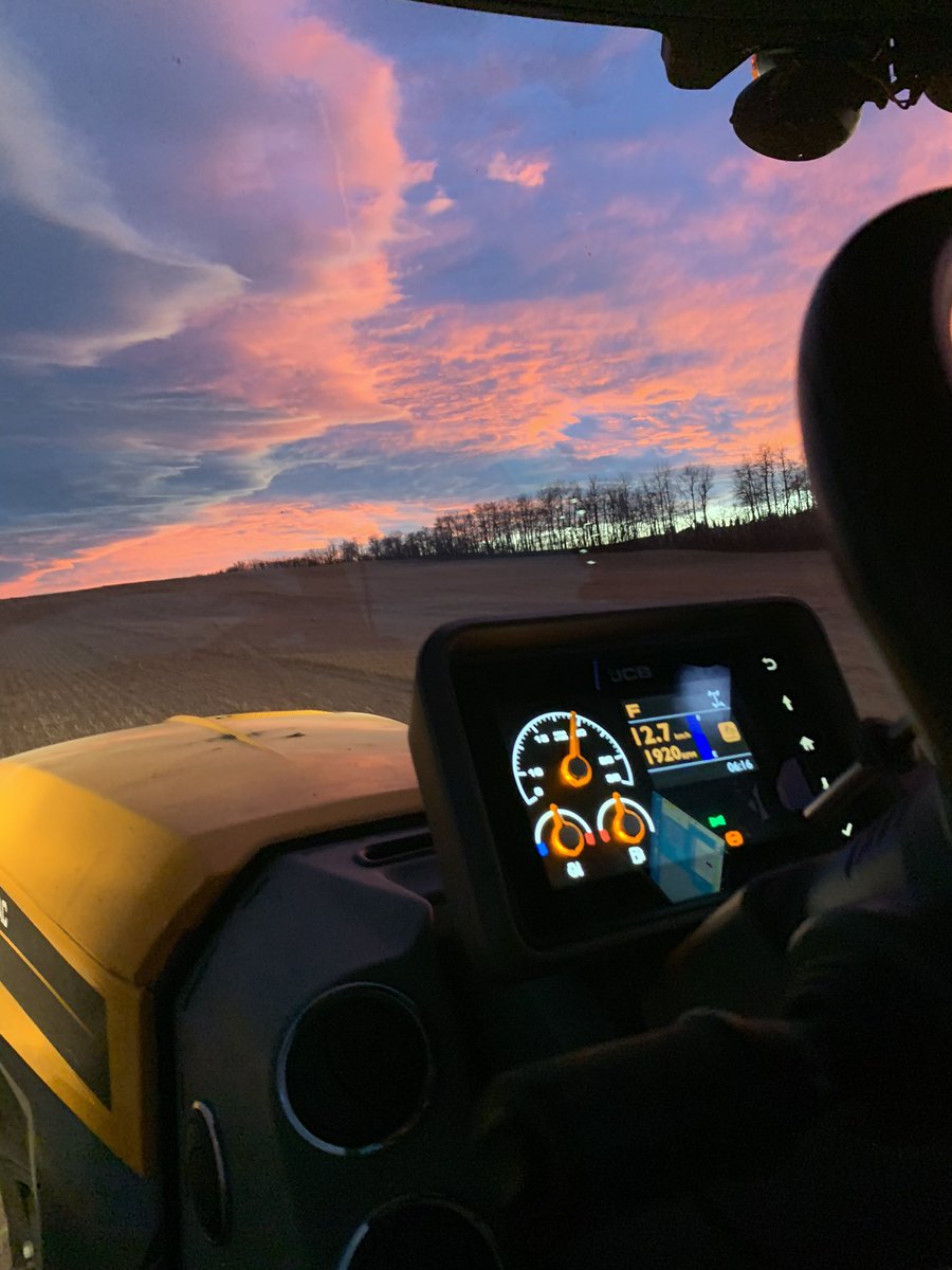 Nice night to blow on some fertilizer