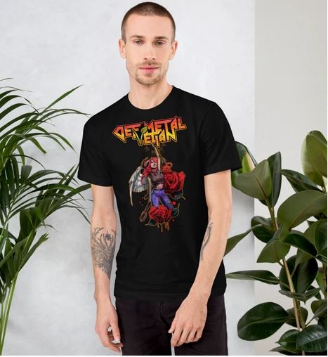 defmetalvegans's tweet image. Sale is still on use TWITTER20 to get 20% off this t-shirt and other products in the collection 🔥🔥🔥

ENDS MIDNIGHT TONIGHT! Get ready to celebrate the TRUMP DUMP in style and METAL SH#T UP 🤘

Crank up the Kindness! 💚🌱

#govegan #vegantshirt  #veganmetal #crankupthekindness