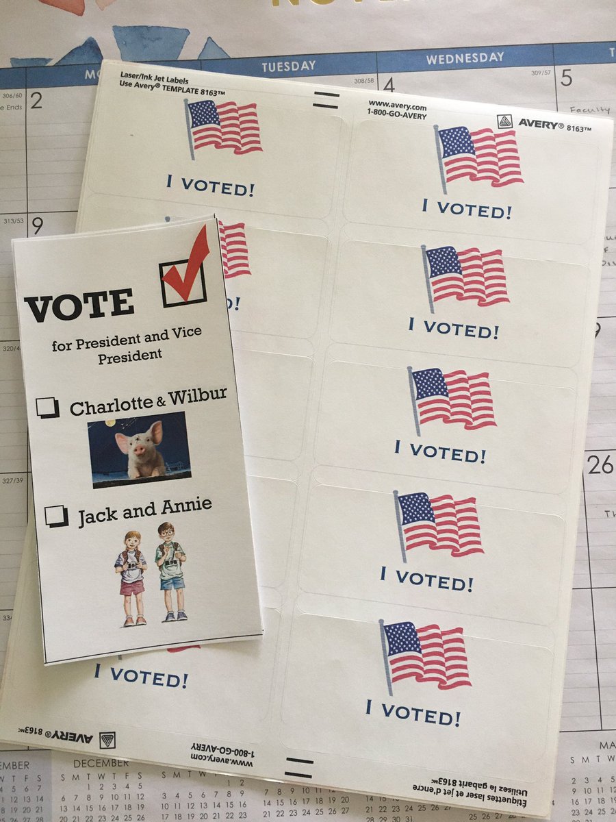 MissPatten17's tweet photo. Today we exercised our civic duty in 3P! #vote #CharihoLearns @jenpooreri https://t.co/v5tAL1rZDR