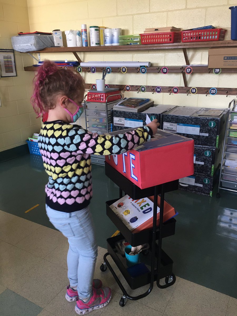 MissPatten17's tweet photo. Today we exercised our civic duty in 3P! #vote #CharihoLearns @jenpooreri https://t.co/v5tAL1rZDR