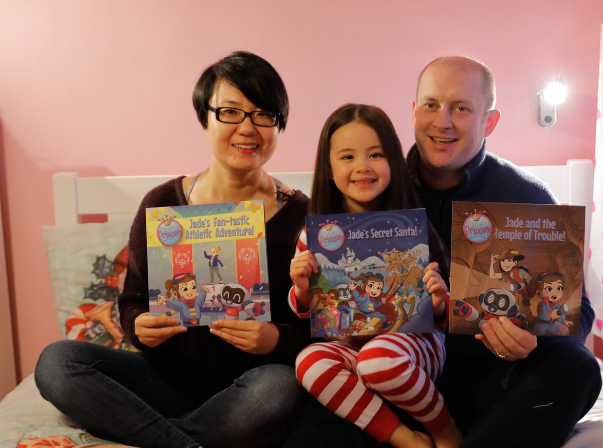 Dcareerprincess's tweet photo. We finally got my wife in a picture! #familytime #newbooks #notjustaprincess https://t.co/ZLVwya6hsI