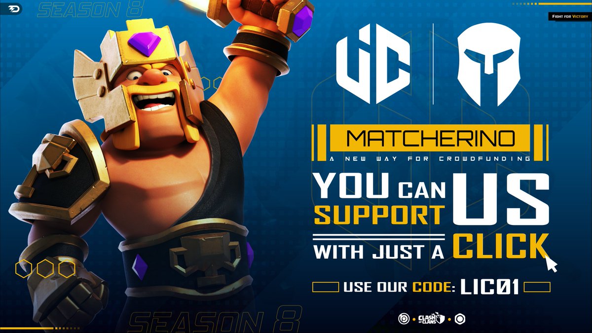 We are happy to announce that we have been accepted into the <a href="/matcherino_/">Matcherino</a> platform 🤩🥳 Contribute with us and help us to increase the prize 😎💪

▶️ Direct Contribution: PayPal Min. $2
▶️ Coupon Code: Use code LIC01
▶️ Sponsor Quest: RT, MG and Follow.

matcherino.com/t/lic