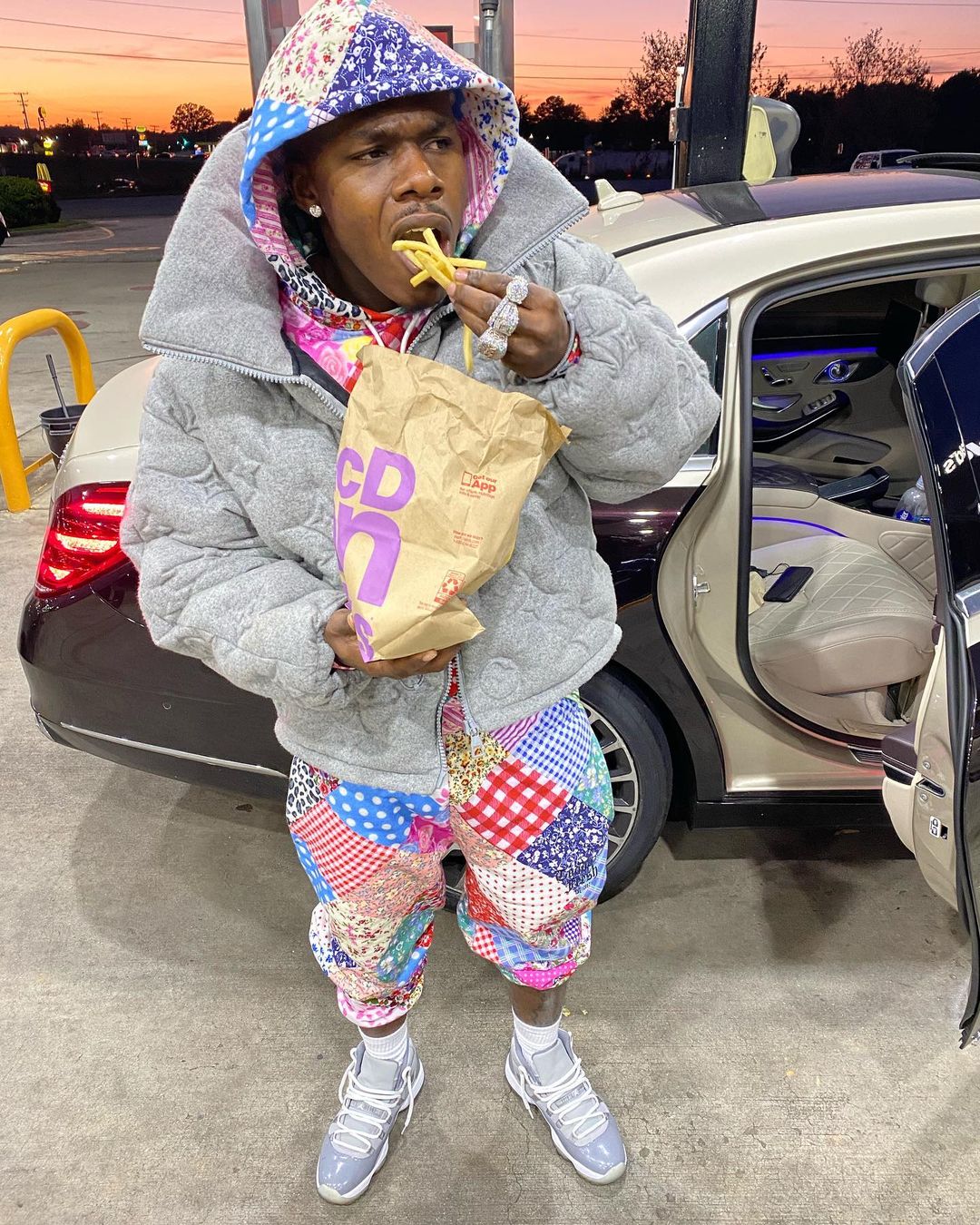 B/R Kicks on X: .@DaBabyDaBaby wearing the Air Jordan 11 “Cool Grey   / X