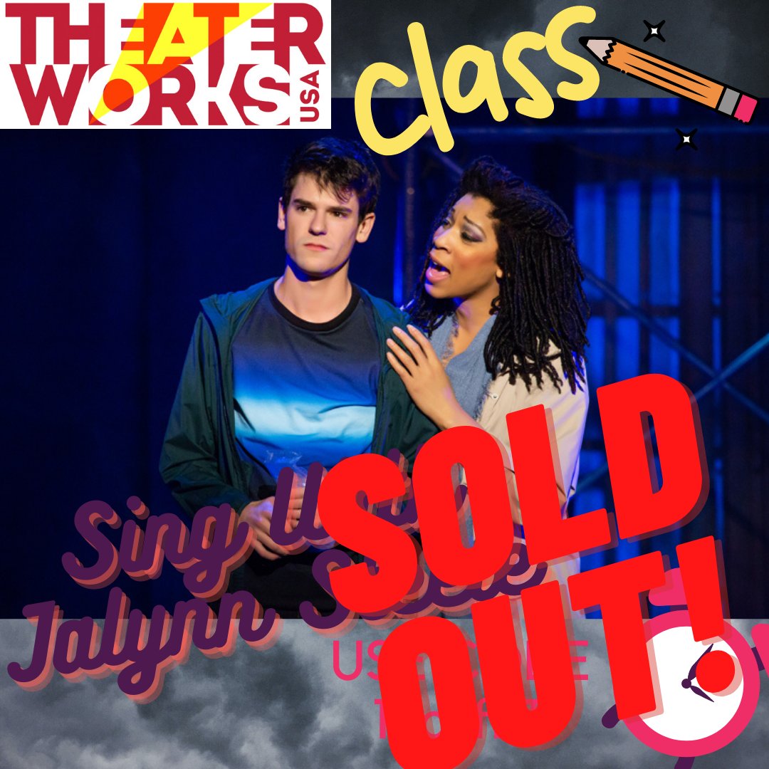 TheaterWorksUSA's tweet photo. The "Strong" Song Class is SOLD OUT! Don't miss your chance to connect with cast member @jalynn_the_entertainer for her other two classes before they're gone too! https://t.co/579CAdgN7W #LightningThief #ltmusical #TWUSA #kidsactivities https://t.co/ZuBYIhzQWB