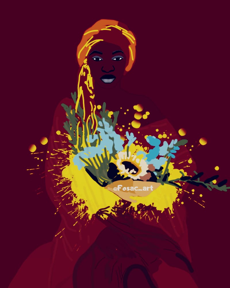 PrincessIyunola's tweet image. Goddess in the Sun Garden ⛅🌻
The purpose of this glorious life is not simply to endure it, but to soar, stumble, &amp;amp; flourish as you learn to fall in love with existence. We were born to live, my dear, not to merely exist #ArtistOnTwitter  #fosac #artworks #NoToSocialMediaBill