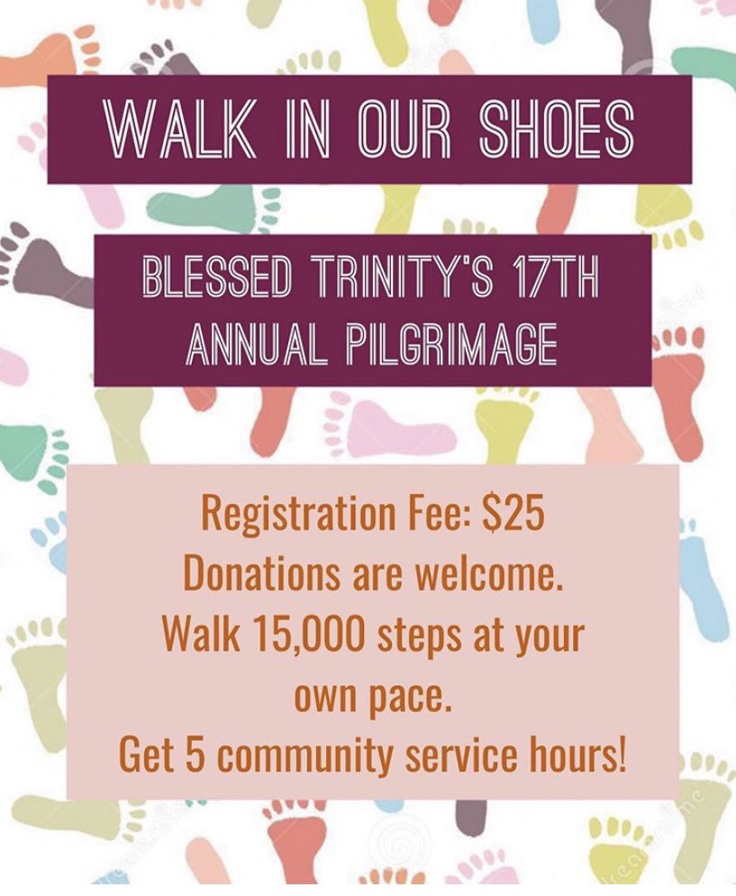 BTrinity3's tweet photo. Lets ‘Step it Up’ BT!  #thunderpride #pilgrimage2020 @niagaracatholic https://t.co/KLBBVHJ2Du