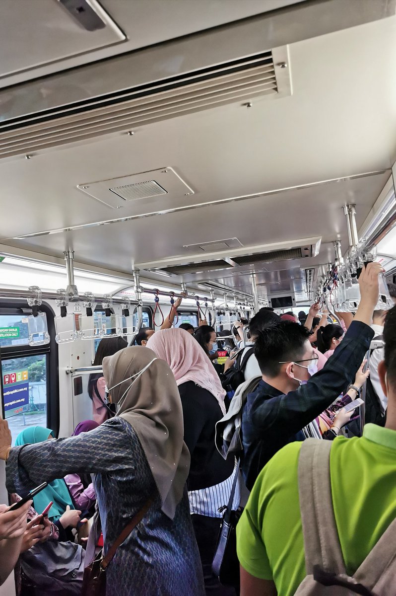 steph10oct's tweet photo. @AskRapidKL Hi, people are not WFH i guess🤔 Kindly consider to increase in train frequency. We don't wish to see #clusterRapidKL . Thank you and Stay Safe. https://t.co/j6B2Ei41KI