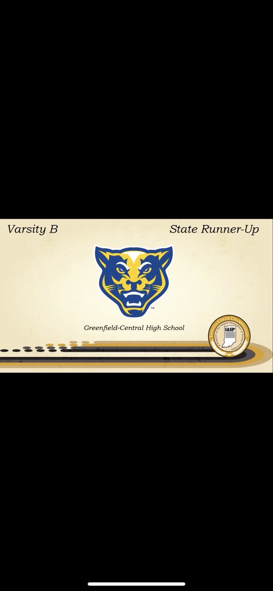 GC Cheer Varsity B state results: Runner Up.  Perseverance + Hard Work = Success 💙💛