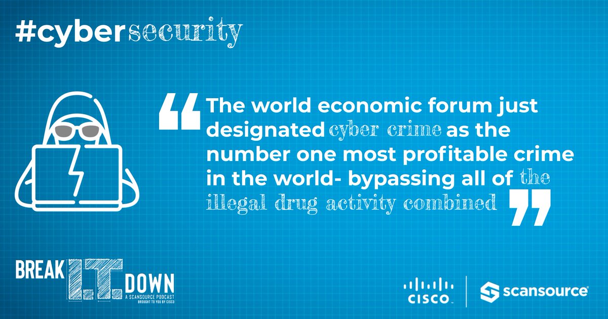 Break IT Down, a ScanSource Podcast (@breakitdowncast) on Twitter photo 🚨The third <a href="/ScanSource/">ScanSource</a> podcast goes live later this week... We dig in on security - what it is, and why it is important... What say you, <a href="/CiscoSecure/">Cisco Security</a>? Stats like this from <a href="/Kyle_DeWitt/">Kyle DeWitt</a> highlight the importance of a vendor agnostic solution, like <a href="/CiscoUmbrella/">Cisco Umbrella</a>! 🚨The third <a href="/ScanSource/">ScanSource</a> podcast goes live later this week... We dig in on security - what it is, and why it is important... What say you, <a href="/CiscoSecure/">Cisco Security</a>? Stats like this from <a href="/Kyle_DeWitt/">Kyle DeWitt</a> highlight the importance of a vendor agnostic solution, like <a href="/CiscoUmbrella/">Cisco Umbrella</a>!