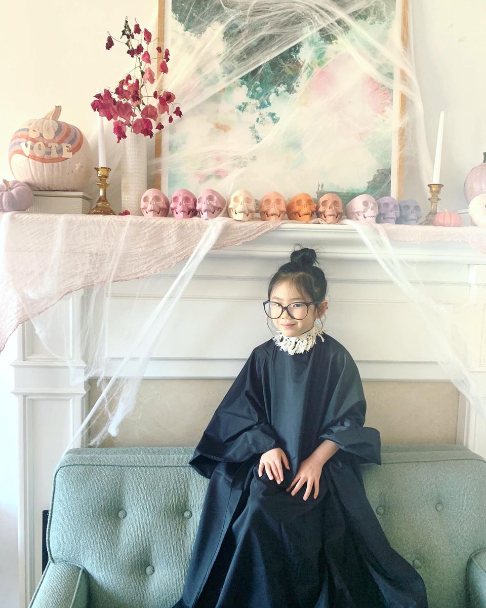 RBGmovie's tweet photo. This Halloween, RBG continued to inspire an entire generation of young women. #RBG https://t.co/P6I2C7caqp