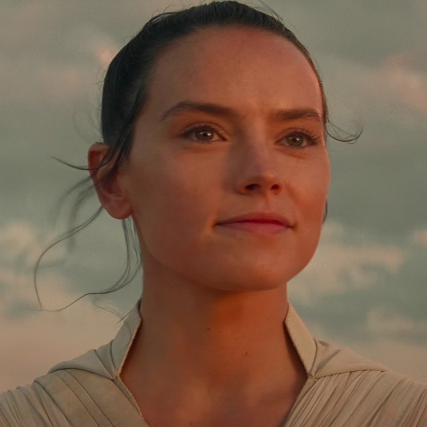 rey through the sequel trilogy but it’s only her smile: a thread