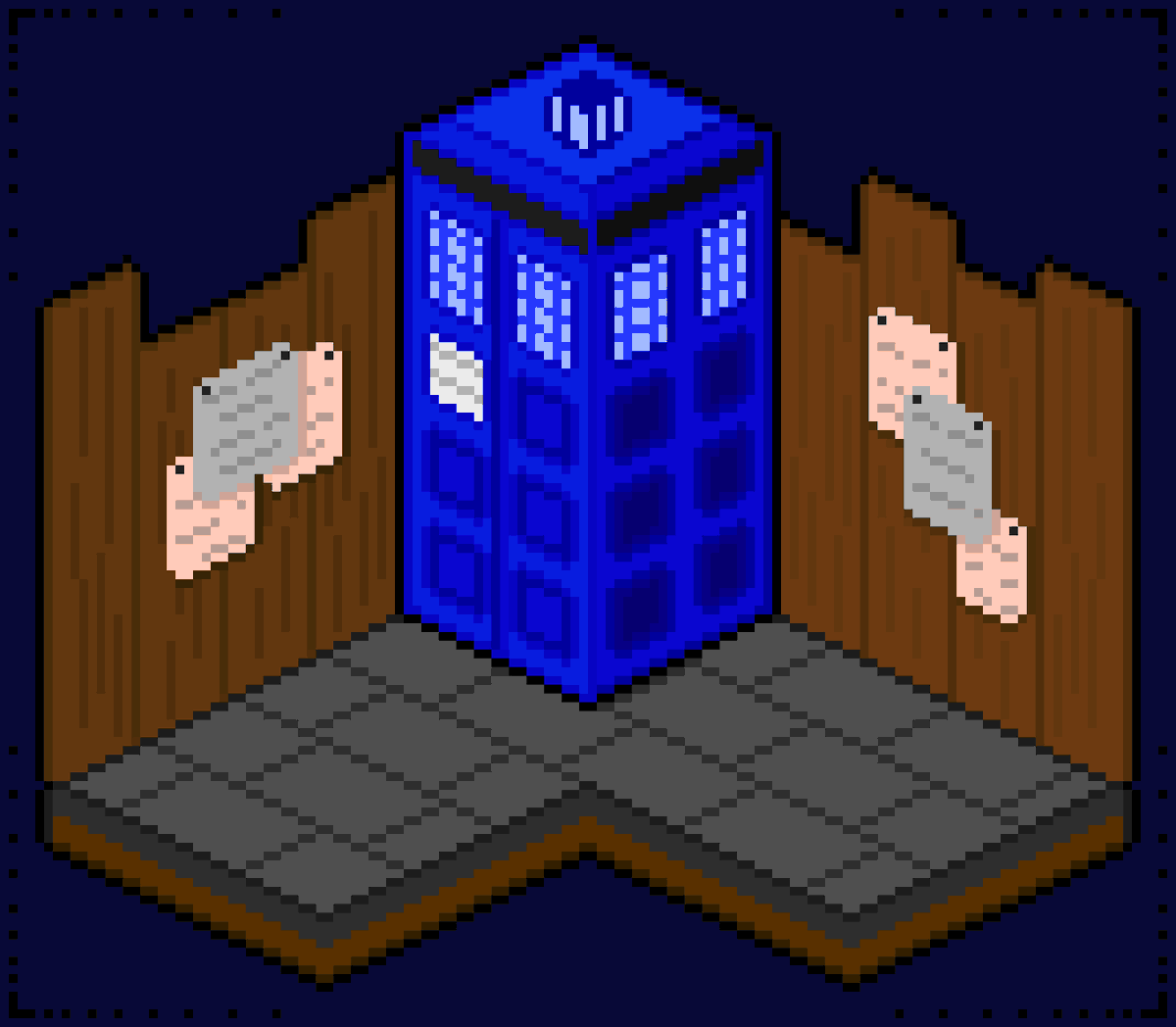 NoePxl's tweet photo. The doctor is Here!

#Pixelart #Isometric https://t.co/Xrr4nx55qo