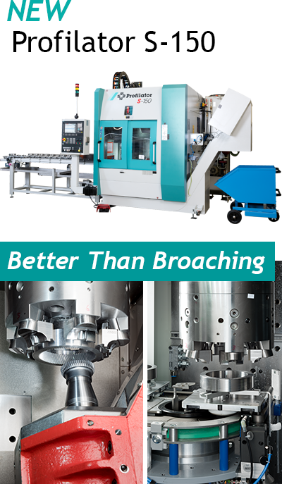 GMTA_US's tweet photo. The new #Profilator S-150 is the alternative to broaching machines for gear production. #broaching #machining #gearproduction #mfg #manufacturing #GMTA #Scudding® https://t.co/wsUEVj7WfZ https://t.co/EpQXhx3Zy5