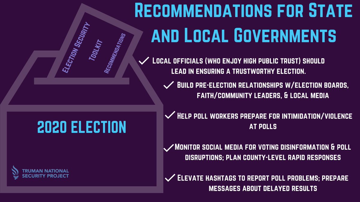 4/6 Are you a local or state official? Here are specific things you can do to help protect this year’s elections: