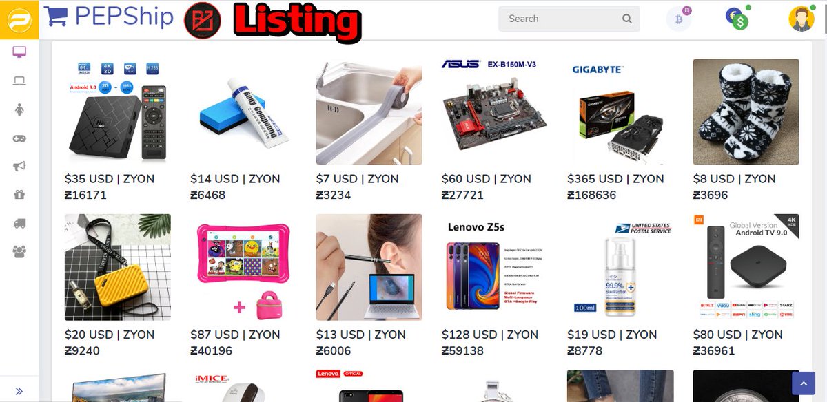 BITZYON listing, is now accepted in one of the largest product stores in the world, PepShip!

Buy thousands of products at your disposal and use Zyon as payment.

Pepship store website 👇

pepship.com

<a href="/projectpeps/">Project ₱EPS | PEPShip.com - World's Largest Store</a> <a href="/Binance_Info/">Binance Info</a> <a href="/Poloniex/">Poloniex Exchange</a>