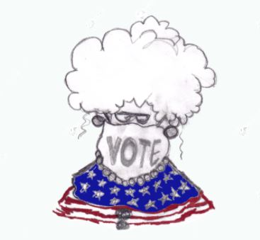 sleetmagazine's tweet photo. Sleet Lady says: "Mask up and vote, for crying out loud! And don't forget to read our brand spanking new fall-winter issue!" https://t.co/xtyMFBiRMe https://t.co/CF3YAzeLPp