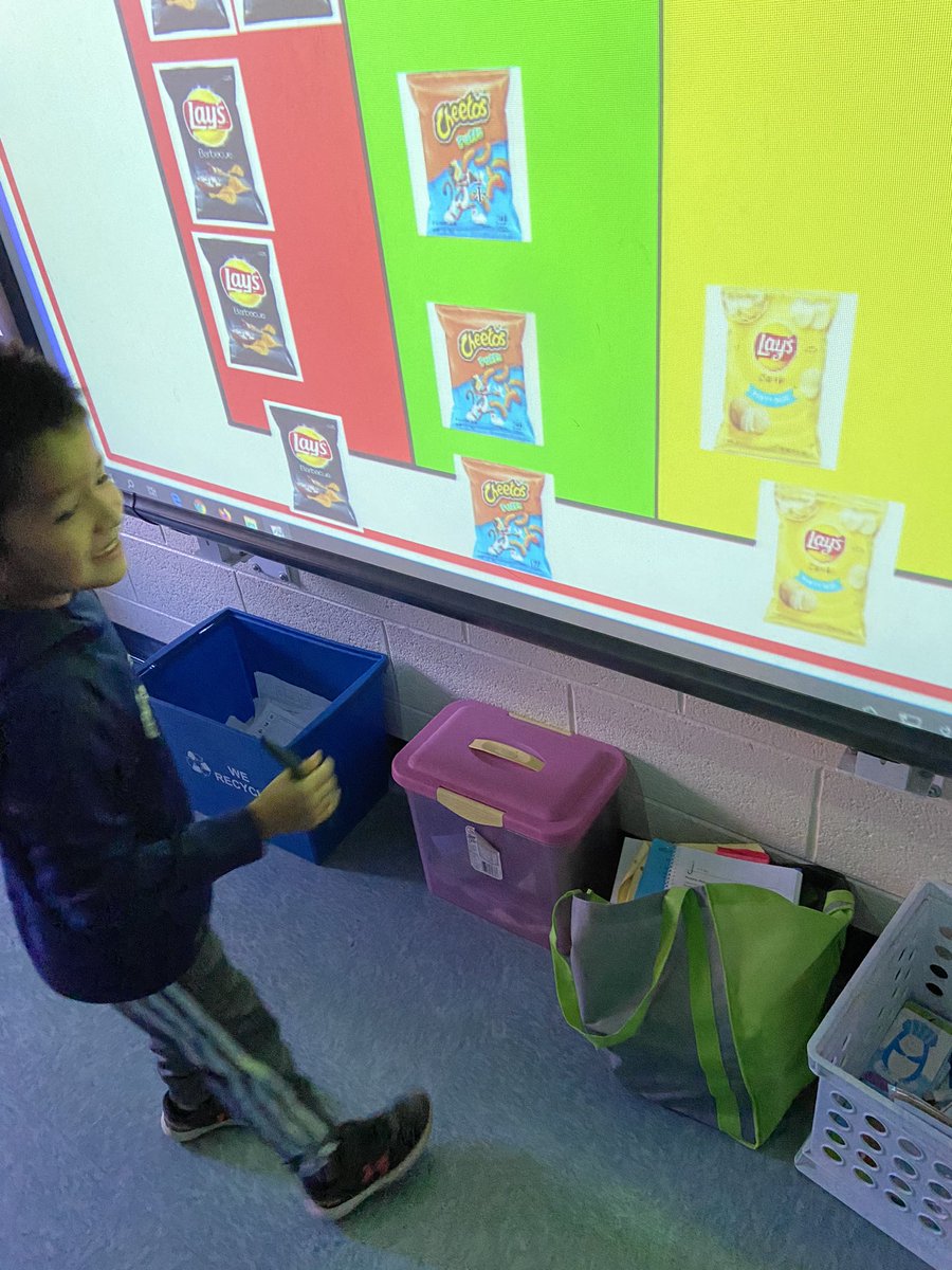 Mrs_BEaster's tweet photo. My kiddos had some great fun learning about Election Day! We discussed our upcoming presidential election and the voting process. We got to vote on our favorite type of chip! Lots of smiles! @cumminsjm @ACES_AP #ACESSurfsUp https://t.co/ywfl3btssw