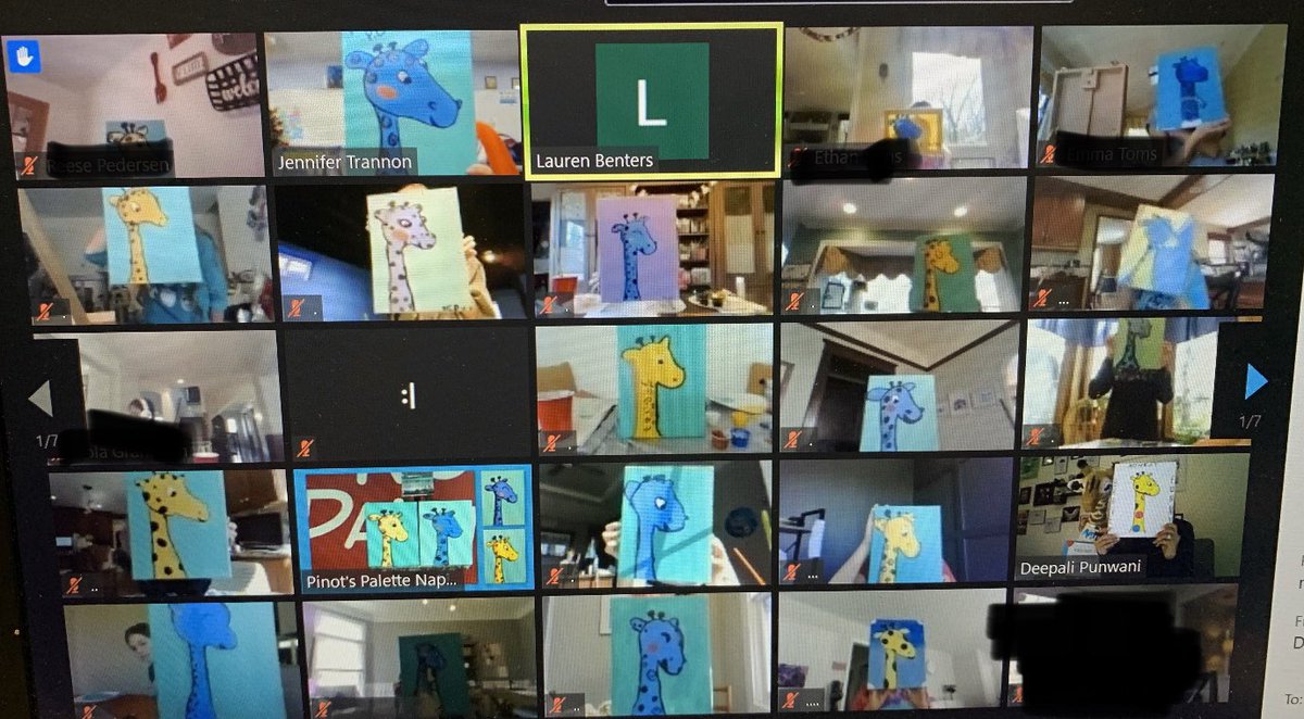 MrsTrannon's tweet photo. @WJHS_Wildcats 6th graders learn some ways to handle our "what-ifs" in our first ever virtual field trip. Thanks to @pinotspalettenaperville @MrsBentersWJHS #modaffandmiff https://t.co/ToCwZUBzgC