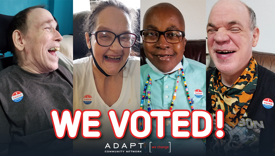 adaptwechange's tweet photo. Many members of the ADAPT community have voted early. Remember to vote tomorrow if you haven't yet! Find your polling site: https://t.co/qmdhMowtZf #vote #election2020 #adaptwechange https://t.co/d3uJspHTHr