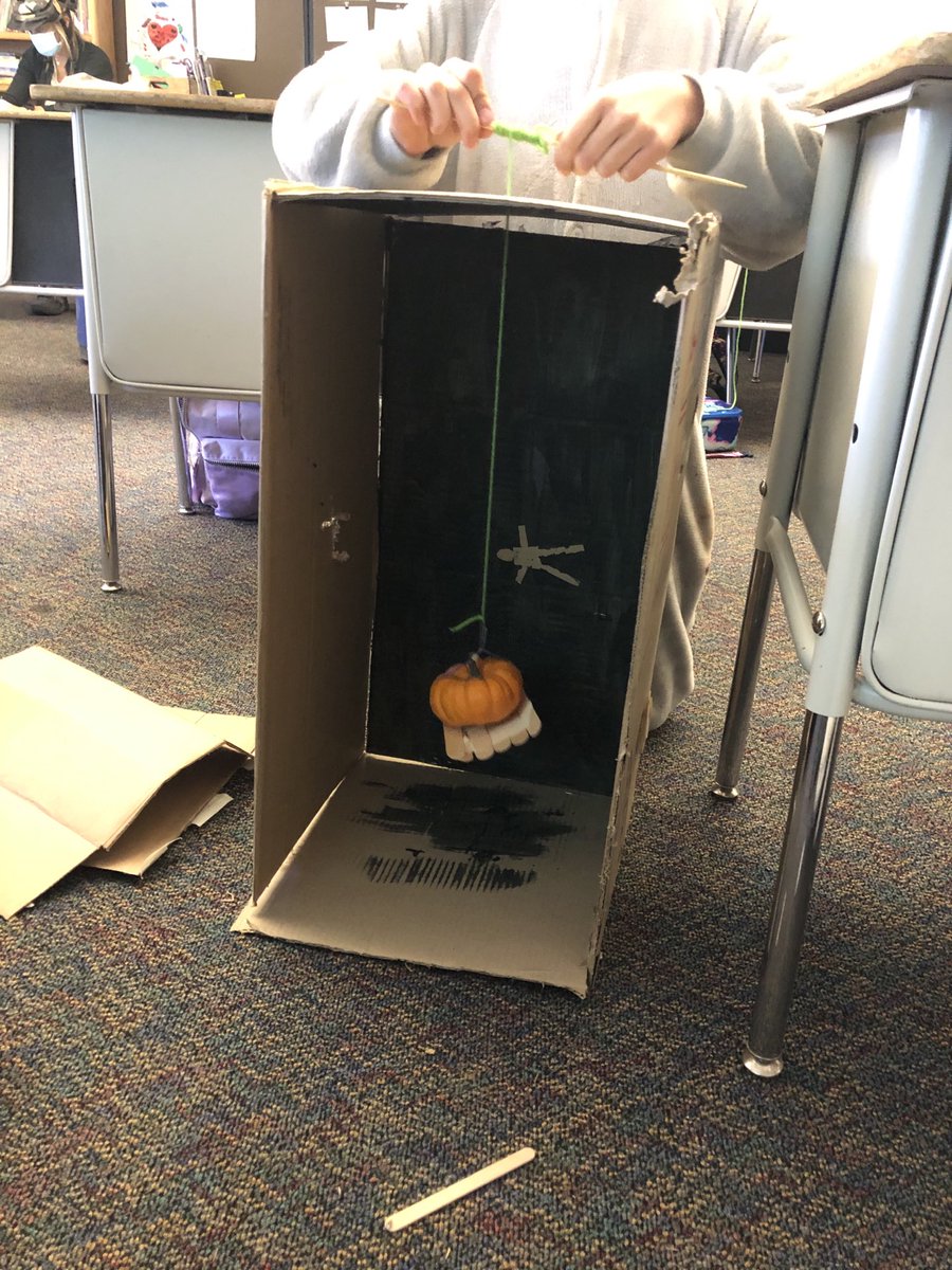 STEMFrisco's tweet photo. Celebrating Halloween by designing these Pumpkin Elevators! https://t.co/cTD03Hj5Nk
