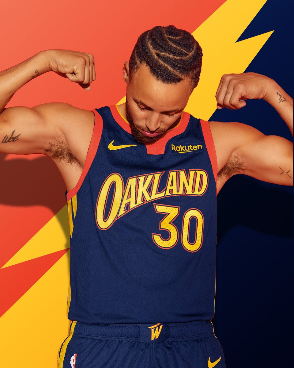 NBATV's tweet photo. The Warriors release their new “Oakland Forever" City Edition jerseys 🔥

(via @warriors) https://t.co/vhVe64eGpq