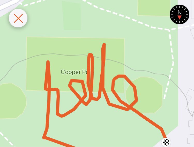 GPS writing while jogging