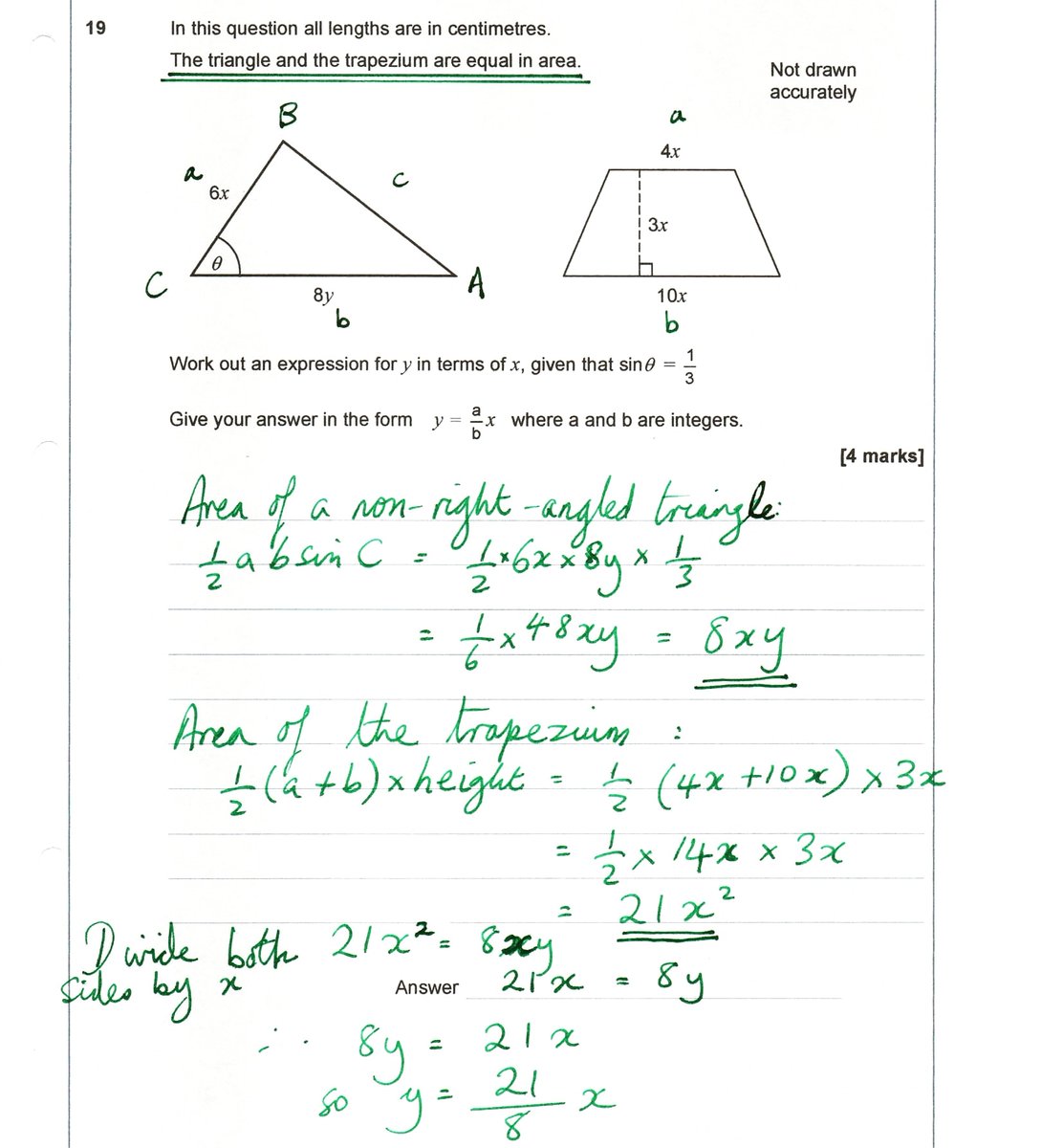Arithmatix Aqa Gcse Maths 9 1 Practice Paper Question On Area With Algebra Aqa Math Area Algebra Trapezium Trapezoid Triangle Equal Equalarea Equalareas Equations Practicepaper Practicepapers Gcse Gcses Arithmatix Aqa Gcse Maths 9 1 Practice Paper Question On Area With Algebra Aqa Math Area Algebra Trapezium Trapezoid Triangle Equal Equalarea Equalareas Equations Practicepaper Practicepapers Gcse Gcses