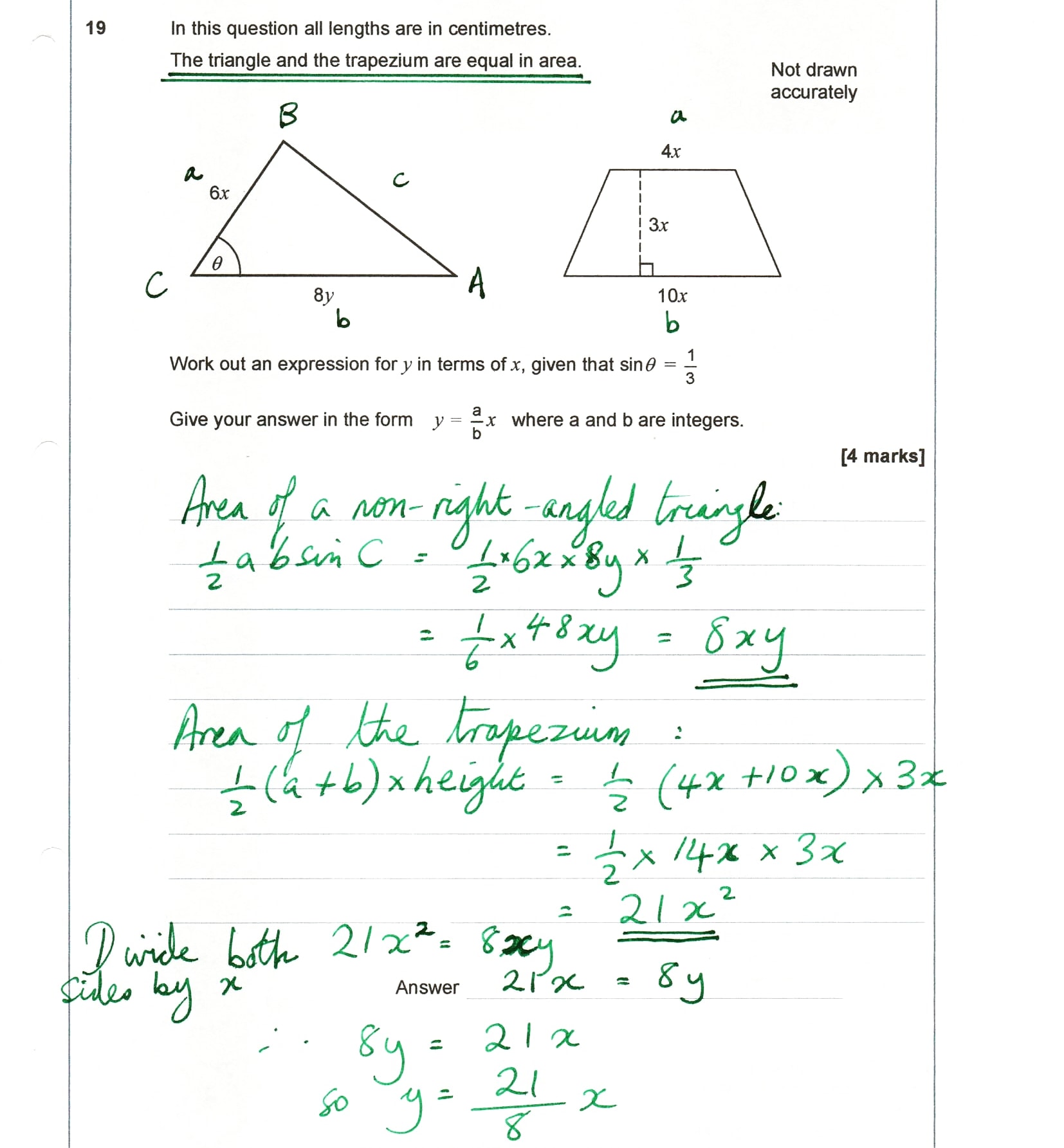 Arithmatix Aqa Gcse Maths 9 1 Practice Paper Question On Area With Algebra Aqa Math Area Algebra Trapezium Trapezoid Triangle Equal Equalarea Equalareas Equations Practicepaper Practicepapers Gcse Gcses Arithmatix Aqa Gcse Maths 9 1 Practice Paper Question On Area With Algebra Aqa Math Area Algebra Trapezium Trapezoid Triangle Equal Equalarea Equalareas Equations Practicepaper Practicepapers Gcse Gcses