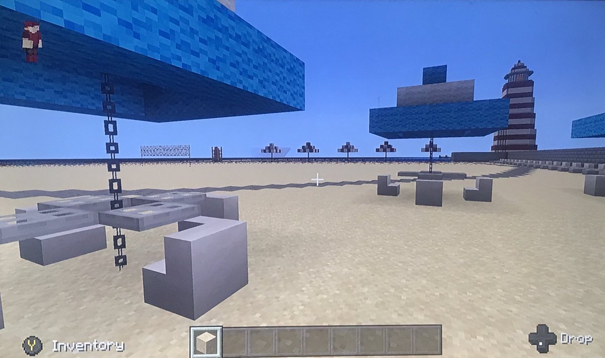 TameraMain's tweet photo. @snooki I made you your own personal beach in @Minecraft! https://t.co/w5pNu2SOil
