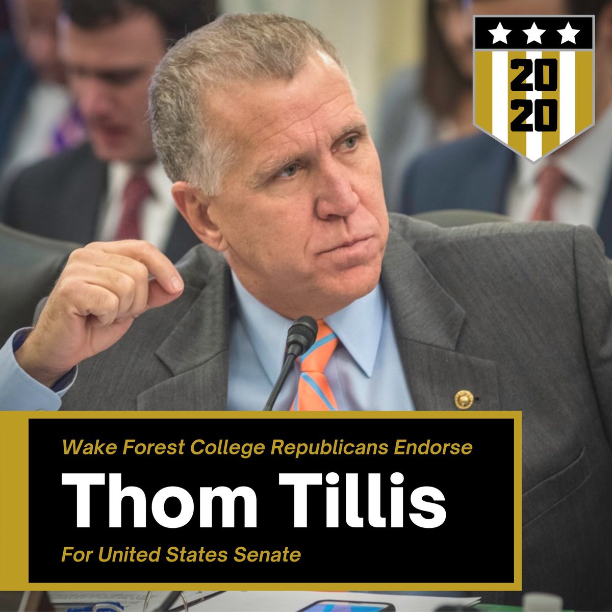 WFUGOP's tweet photo. @ThomTillis https://t.co/b3E1TrdGvn